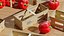 Collezione di cestini di frutta in legno