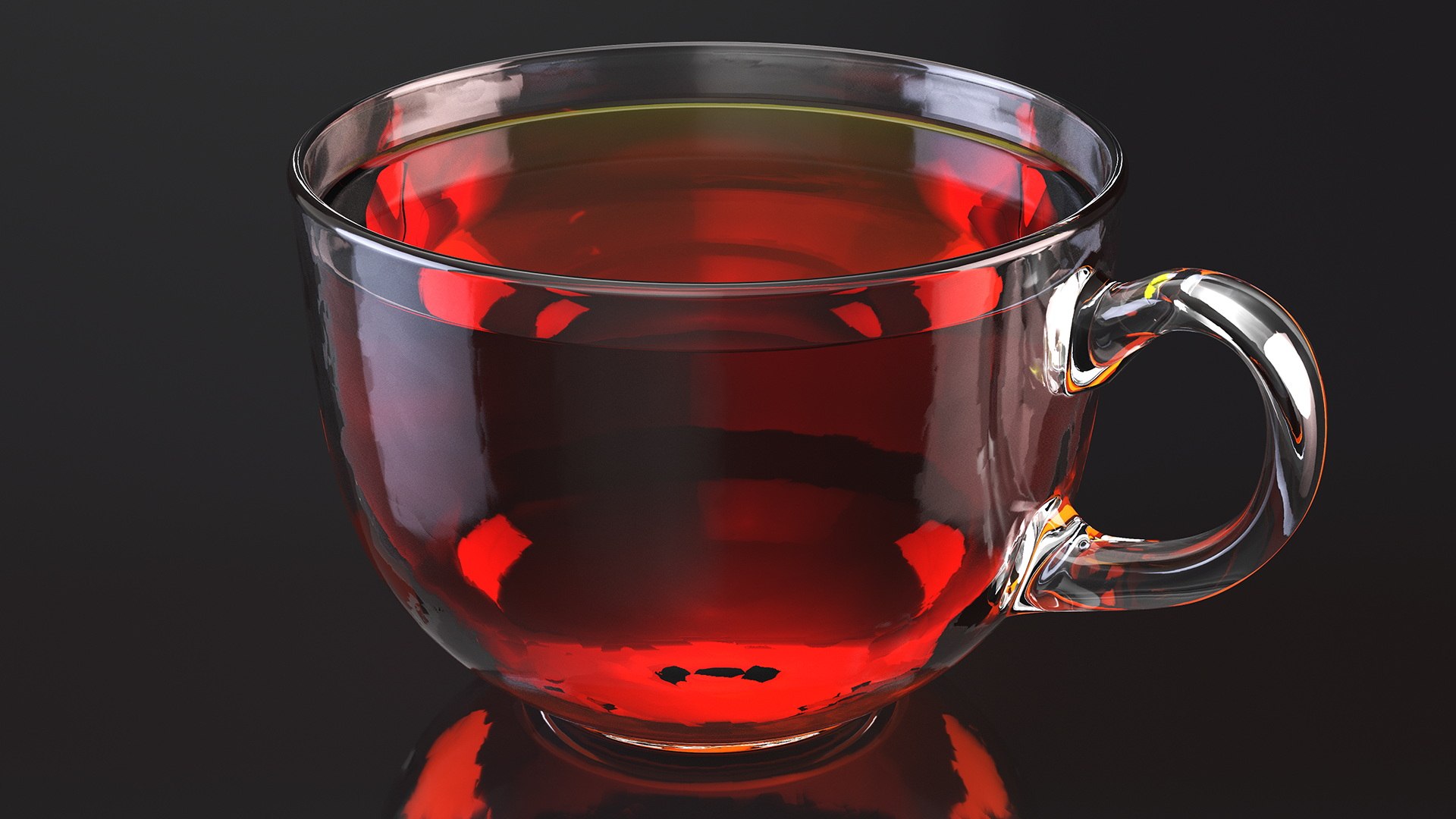 Full Glass Tea Cup 3D Model - TurboSquid 2083922