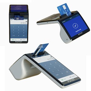 3D Poynt Smart Payment Terminalcorona model