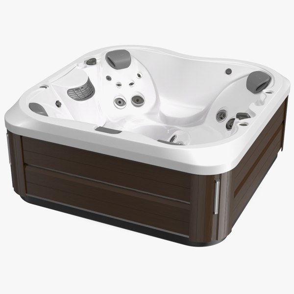 3D Jacuzzi J 335 Hot Tub Brown