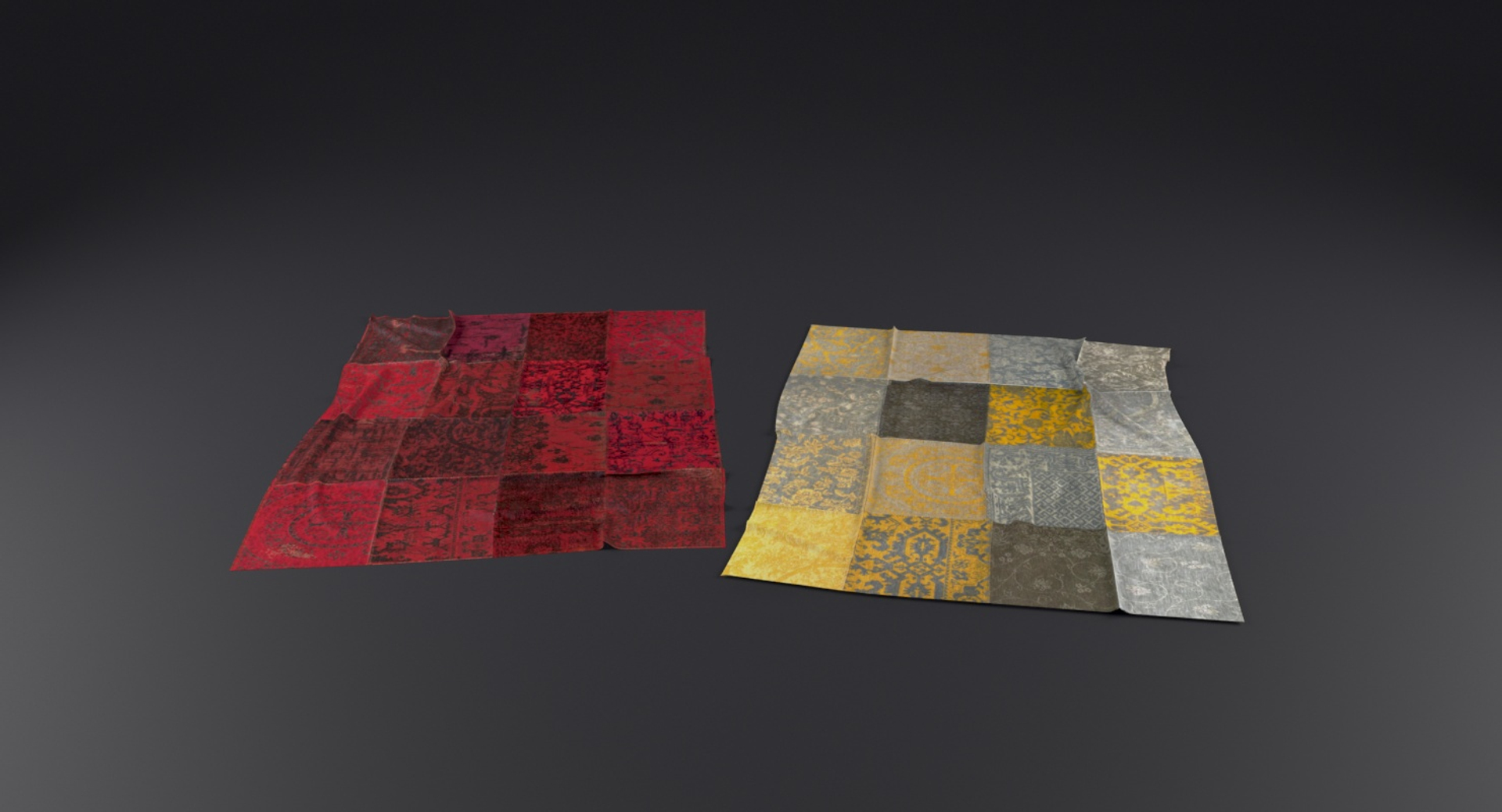 3D Patchwork Carpet - TurboSquid 1250292