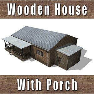 wooden house 3d model