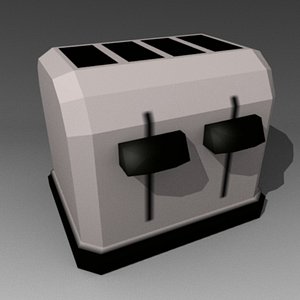 toast toaster 3d lwo