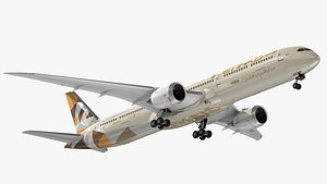 Boeing 787-10 Etihad Airways 3D model
