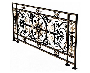 Forging Iron Forged Balcony Railing Baroque Classic