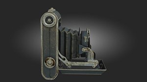 3D Vintage Camera Retro PBR 3D Model