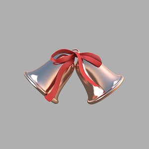3D Christmas Bell copper