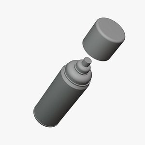 Spray Can - Geometry Only No Textures No Materials 3D