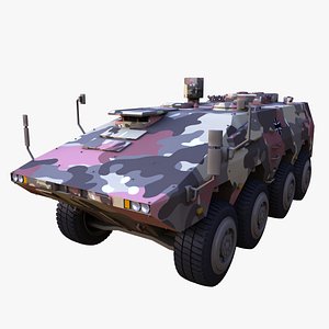 3D gtk boxer military vehicle