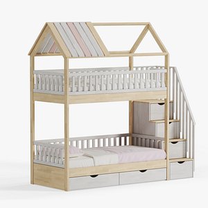 Bunk bed 3D model