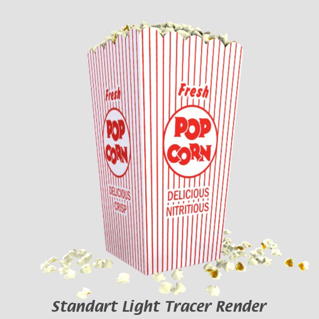 Popcorns Box 3d 3ds