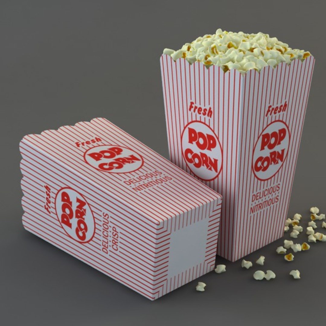 Popcorns Box 3d 3ds