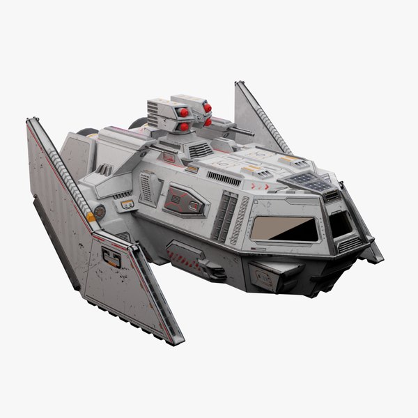Nave espacial de ficção científica Lowpoly Modelo 3D - TurboSquid 2092964