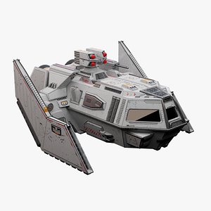 Lowpoly Sci-fi Spaceship