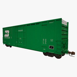 3d model a405 boxcar rails cargo