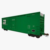 Railroad Boxcar 50ft BN