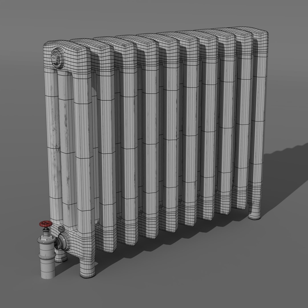 3D Old Radiator - TurboSquid 1546175