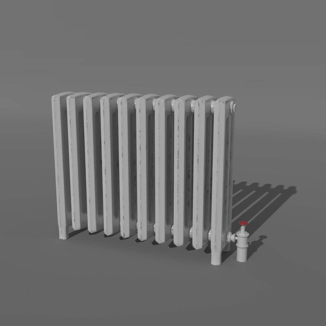 3D Old Radiator - TurboSquid 1546175
