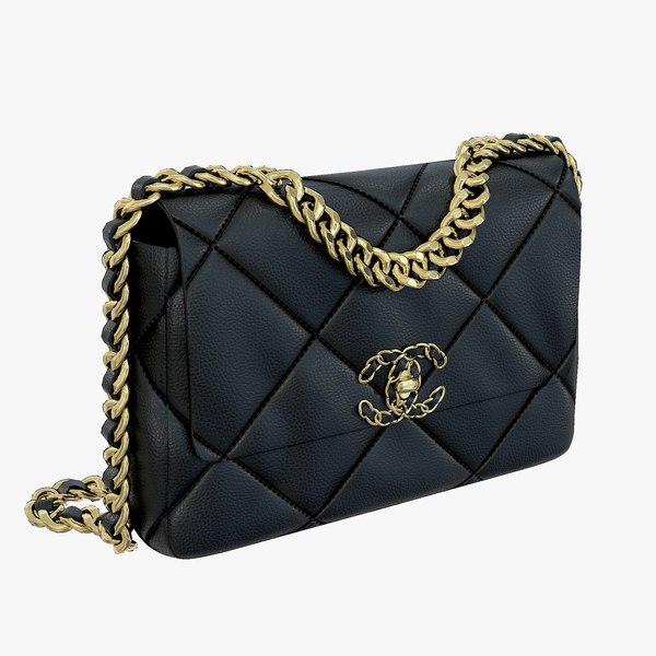 3D model Chanel 19 Bag Black Leather