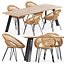 Roxy armchair and P68 Table