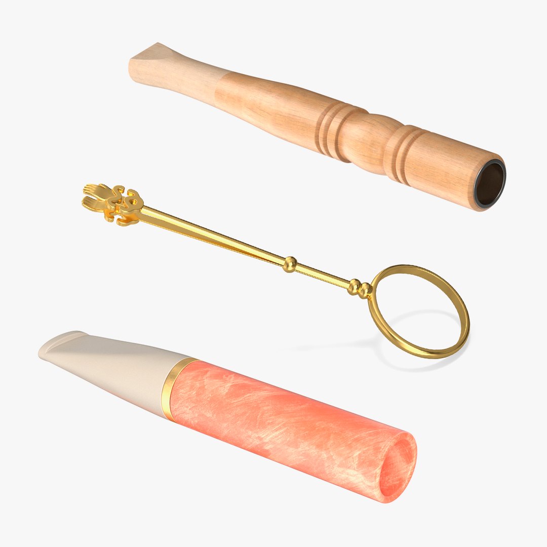 Cigarette Holders Collection 3D model preview