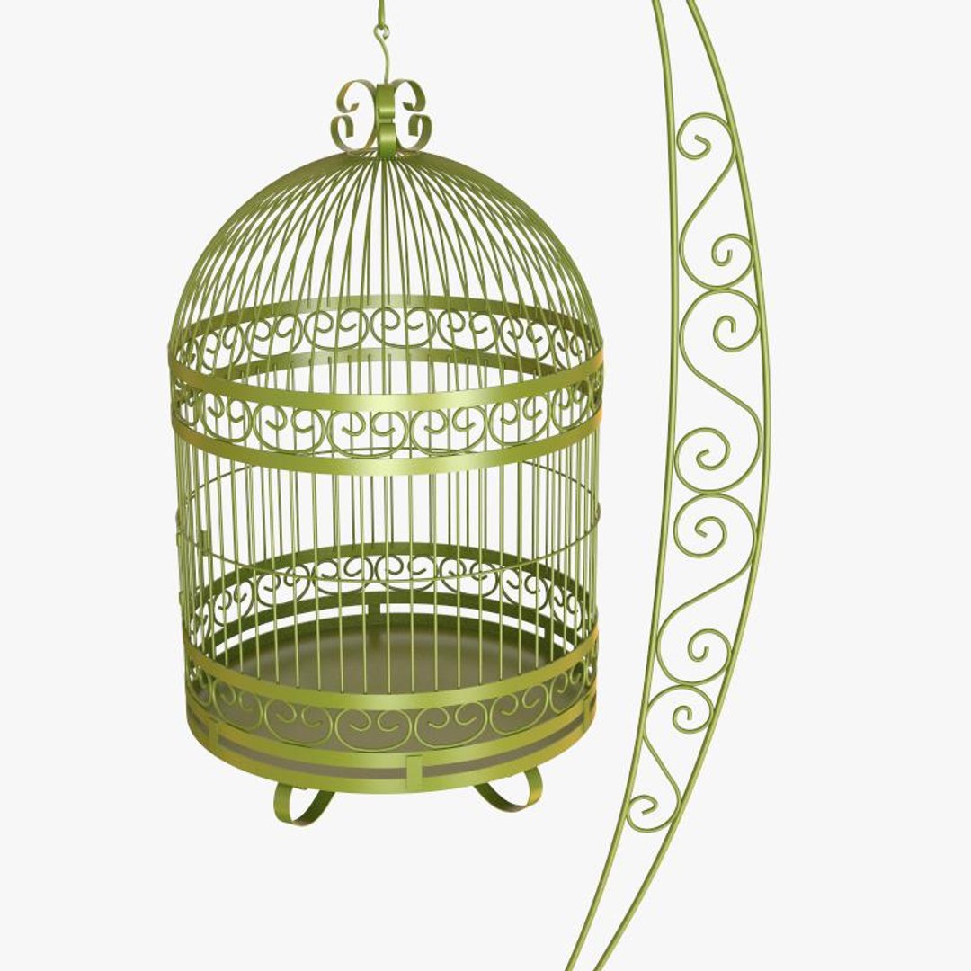 vintage bird cage with stand