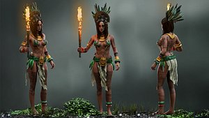 Mayan Woman 3D model