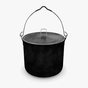 Camping Hanging Pot Used