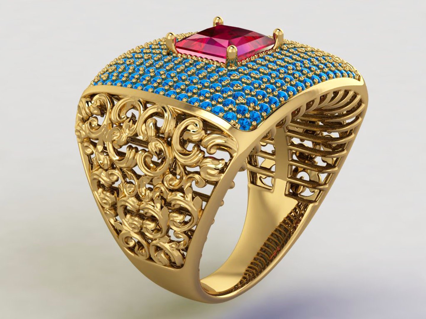 Fashion Unisex Ring Model - TurboSquid 1967098