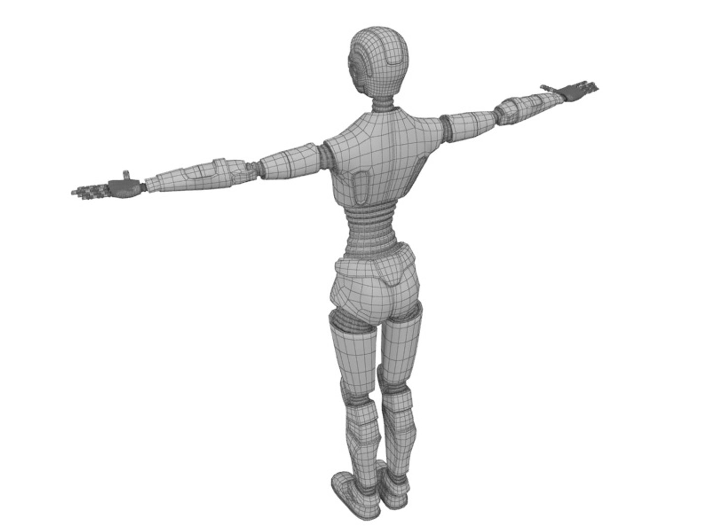 Woman Robot 3d Model