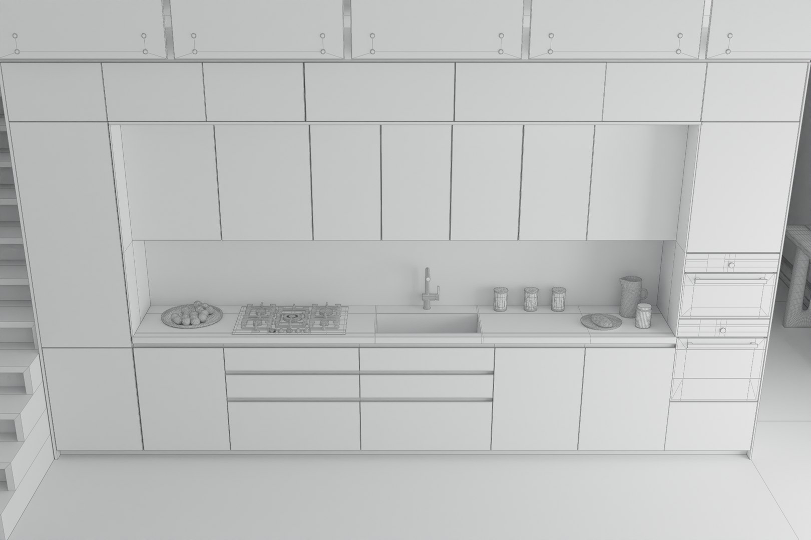 Linear Modern Kitchen blue and chrome with industrial staircase 3D model https://p.turbosquid.com/ts-thumb/Sq/UlbCOa/lj/render_closeup_wireframe/png/1680596454/1920x1080/fit_q87/5a4b3b6b789d54087b03730ace0cfde7d390e292/render_closeup_wireframe.jpg
