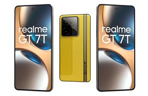 Realme GT 7T Racing Yellow Low Poly 3D model