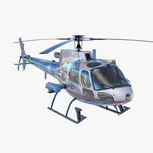 as350 medical rescue helicopter 3d max