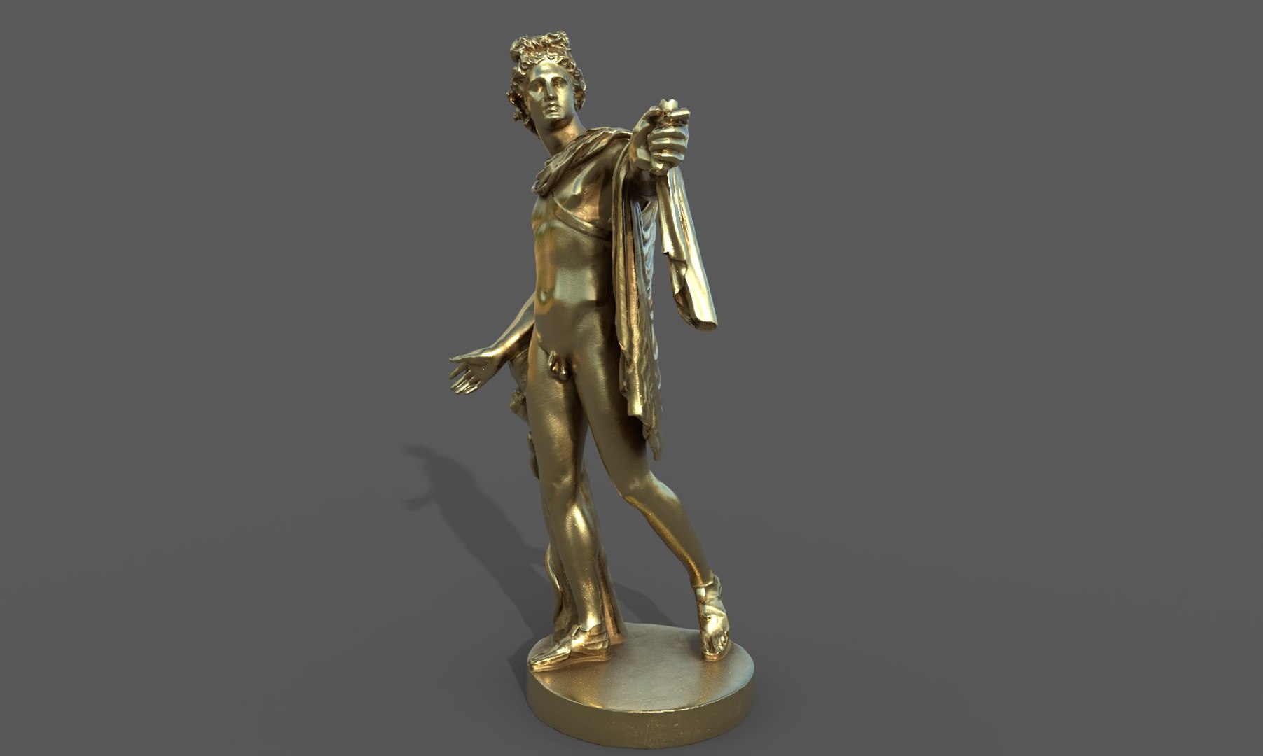 3D Statue Of Apollo 2 Model - TurboSquid 1824711
