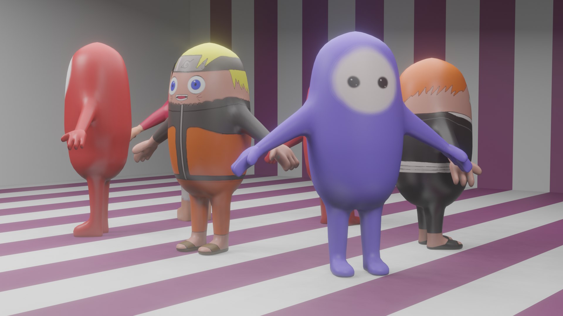 3D Fall Guys Model - TurboSquid 2414364