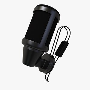 lavalier microphone 3d model