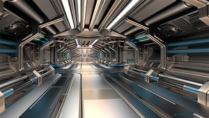 Sci Fi Modular Corridor BASIC EDITION