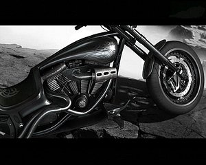 custom chopper c4d