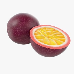 Cartoon Passionfruit Set 3D