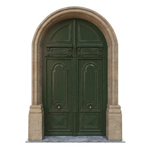 3D door classic entrance model