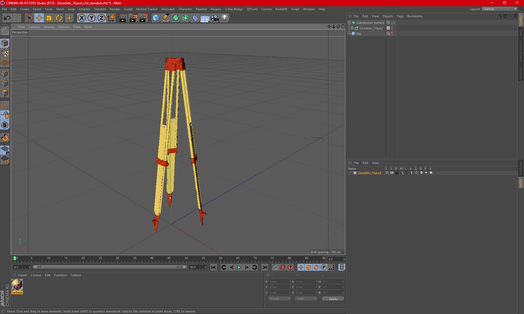 3D Model Geodetic Tripod - TurboSquid 2070794
