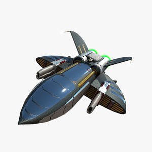 spaceship drone 3d model