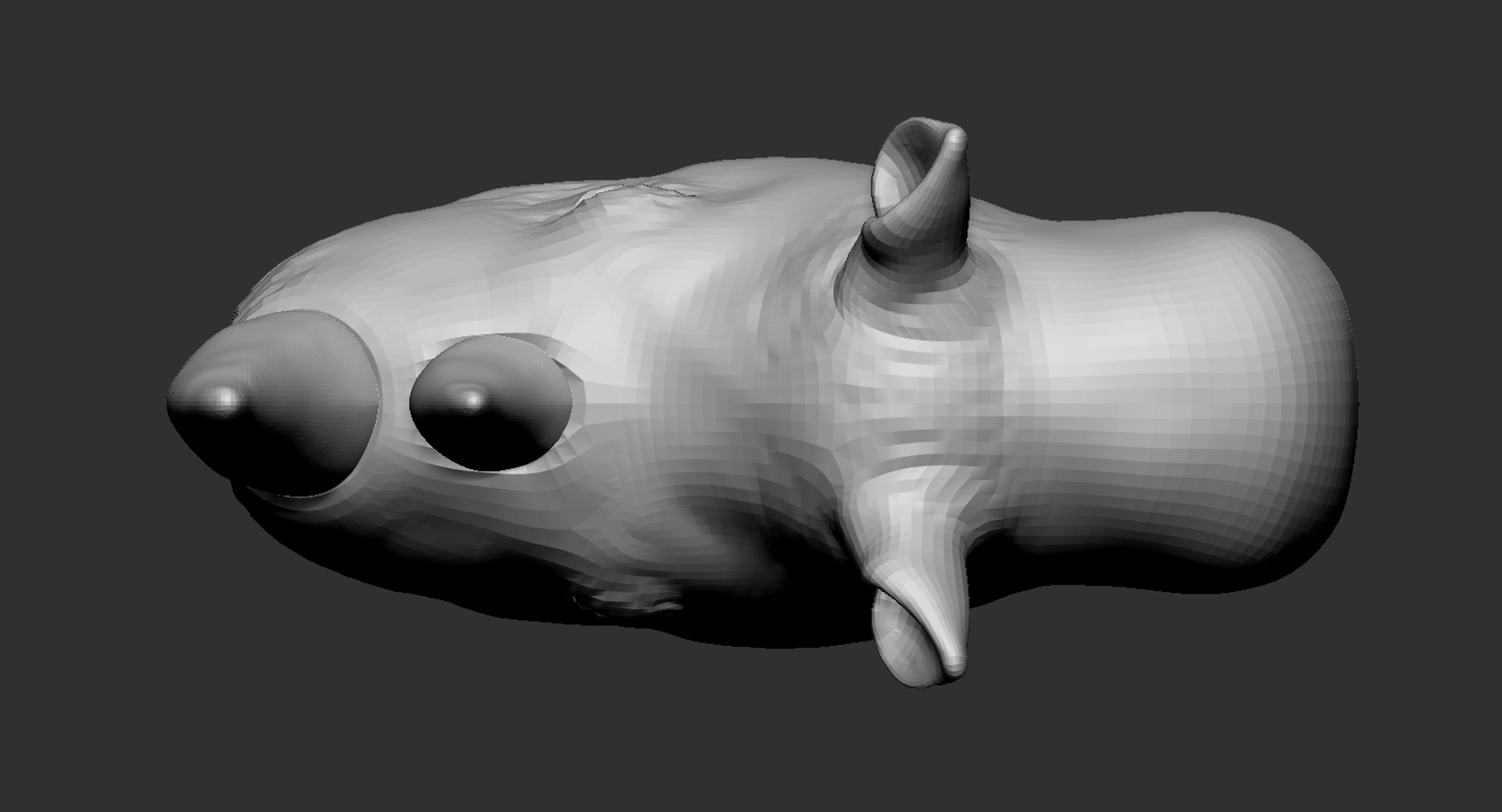 3D Model Rhino Head Base Mesh TurboSquid 1673476