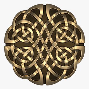 celtic ornament circle 3d model