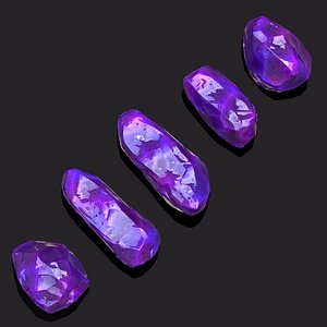 3D Jewels Purple model