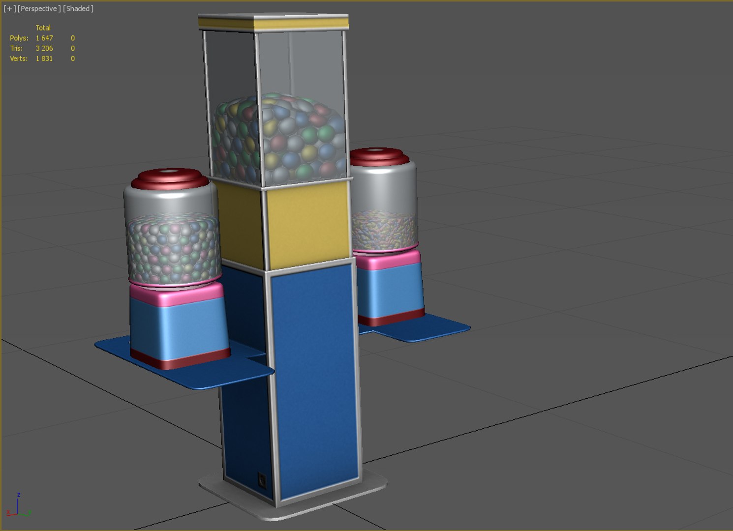 3d candy machine model