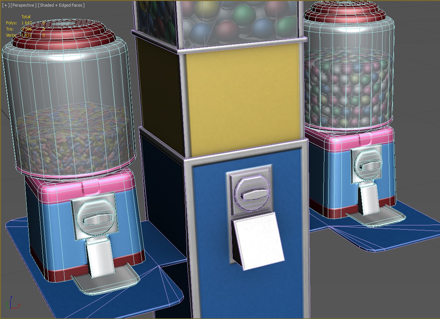 3d candy machine model