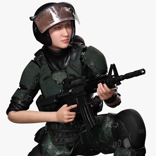 Noi - Asian Strength in Military Attire 3D model