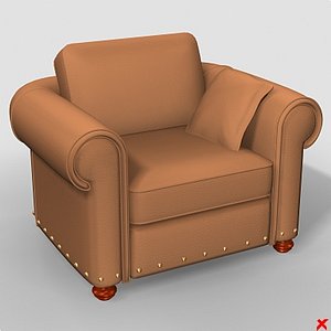 3d armchair chair