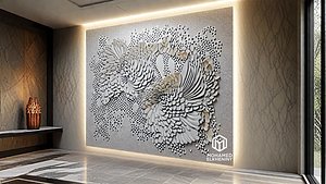 Modern decorative wall panel for cnc 01 model